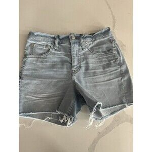 Madewell Shorts Adult Size 25 Blue Distressed The Perfect Jean Short Denim Women